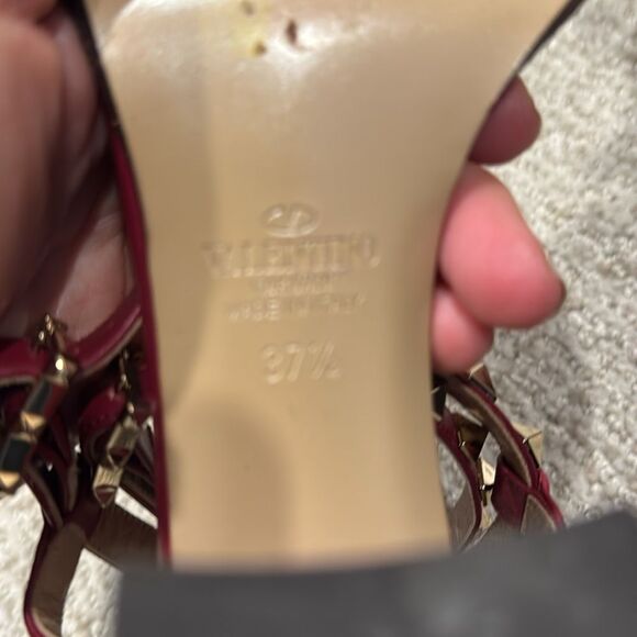 Valentino Garavanti Rockstud Rubino Authentic Sz 7.5 - Picture 14 of 14